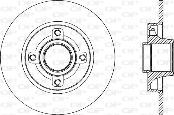 OPEN PARTS Тормозной диск BDA2341.10